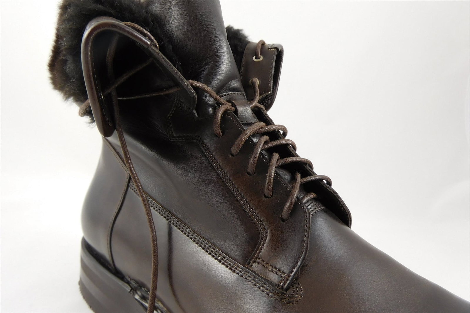 Santoni Heren Boots in Leder (Bruin) - Schoenen.nl