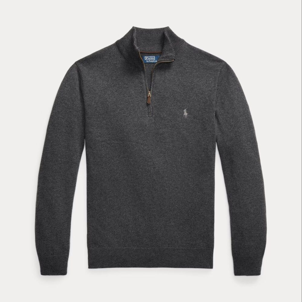 RL zip pull wol/Cashmere